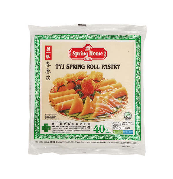 ❄️ Spring Home TYJ Spring Roll Pastry 40 Sheets 8x8 550 g