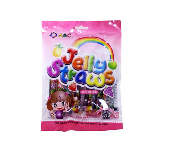 Funny Hippo ABC Jelly Straws Assorted 200 g