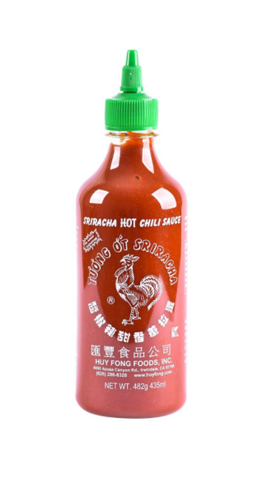 Huy Fong Foods Sriracha hot chili sauce 482 g/435 ml