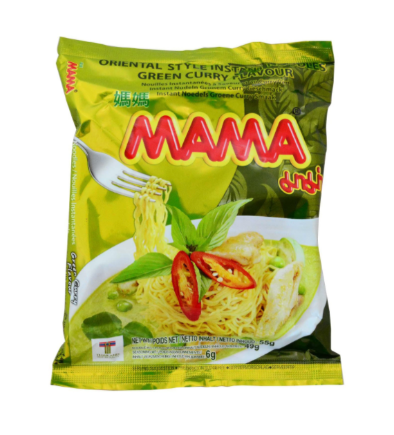 Mama Green Curry Instant Noodles