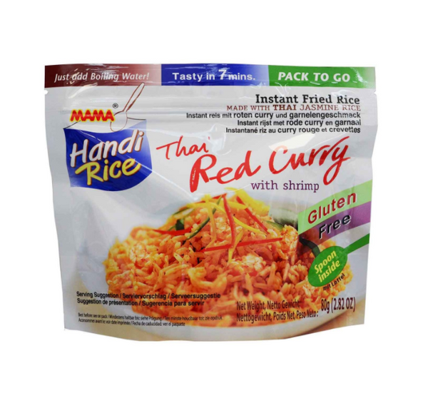 Mama Red Curry Shrimp Instant Rice 80g