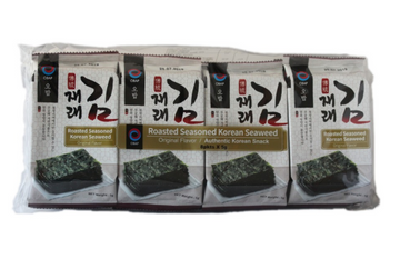 Obap roasted seasoned korean seaweed original flavour 8x5g