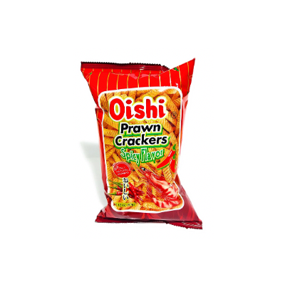 Oishi Prawn Crackers Spicy Flavor 90 g