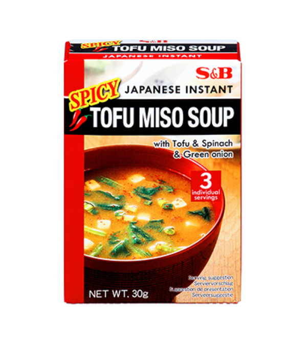 S&B Tofu Miso Soup with Tofu and Spinach and Green Onion 3x10 g